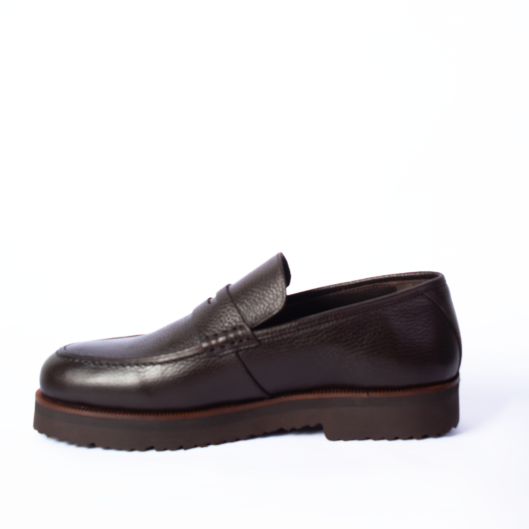 Brown Platform Loafers