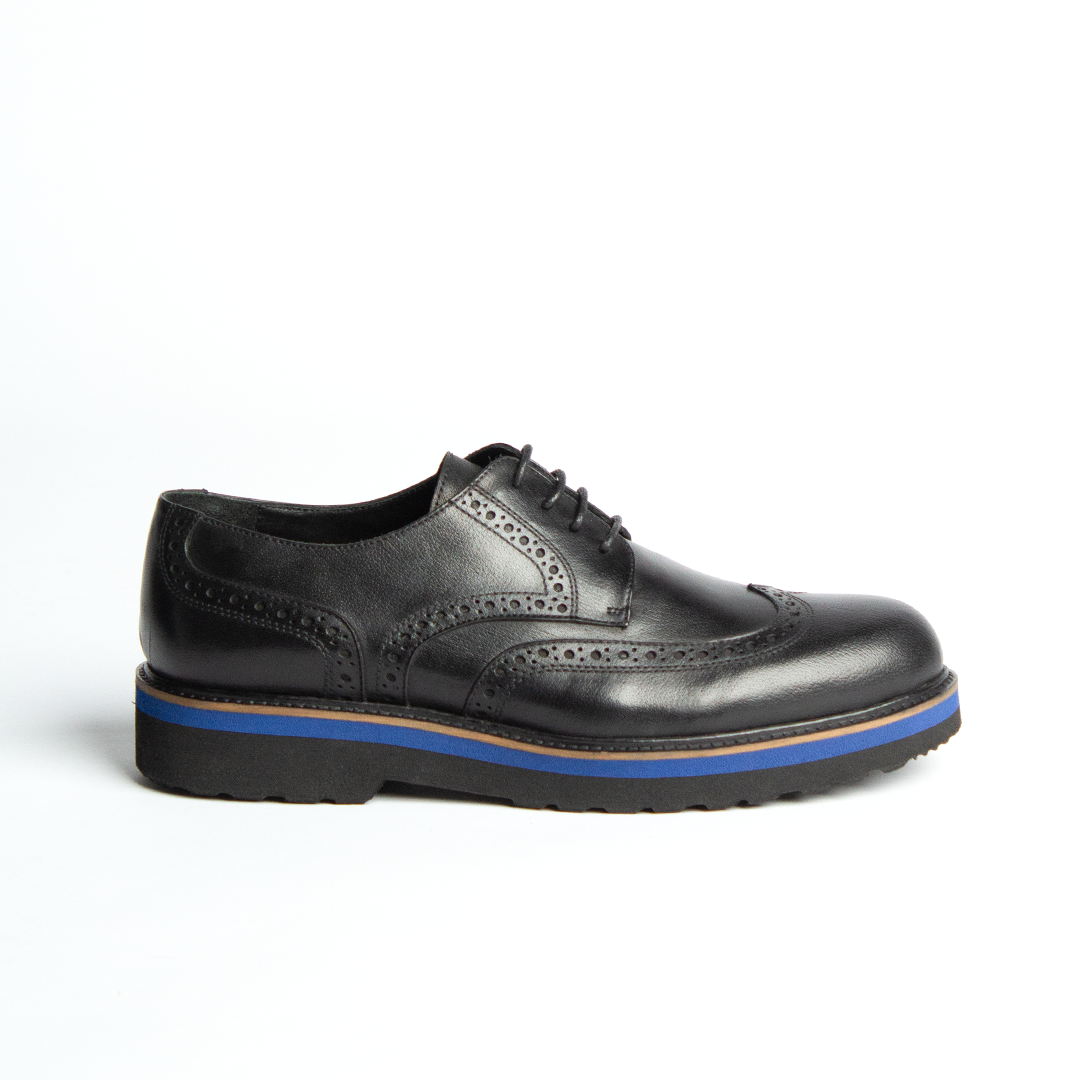 Classic Black Striped Shoes