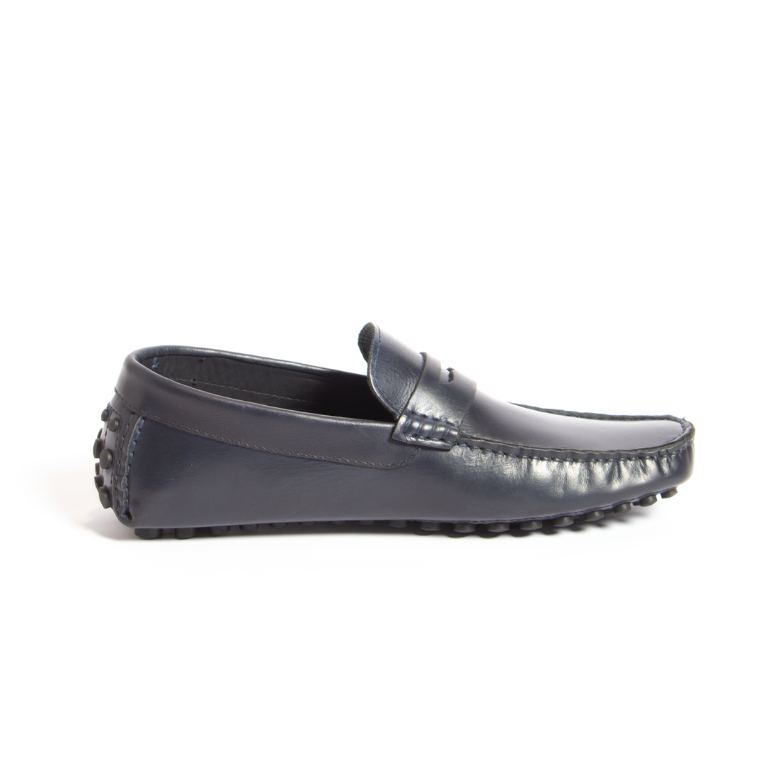Navy Classic Moccasin