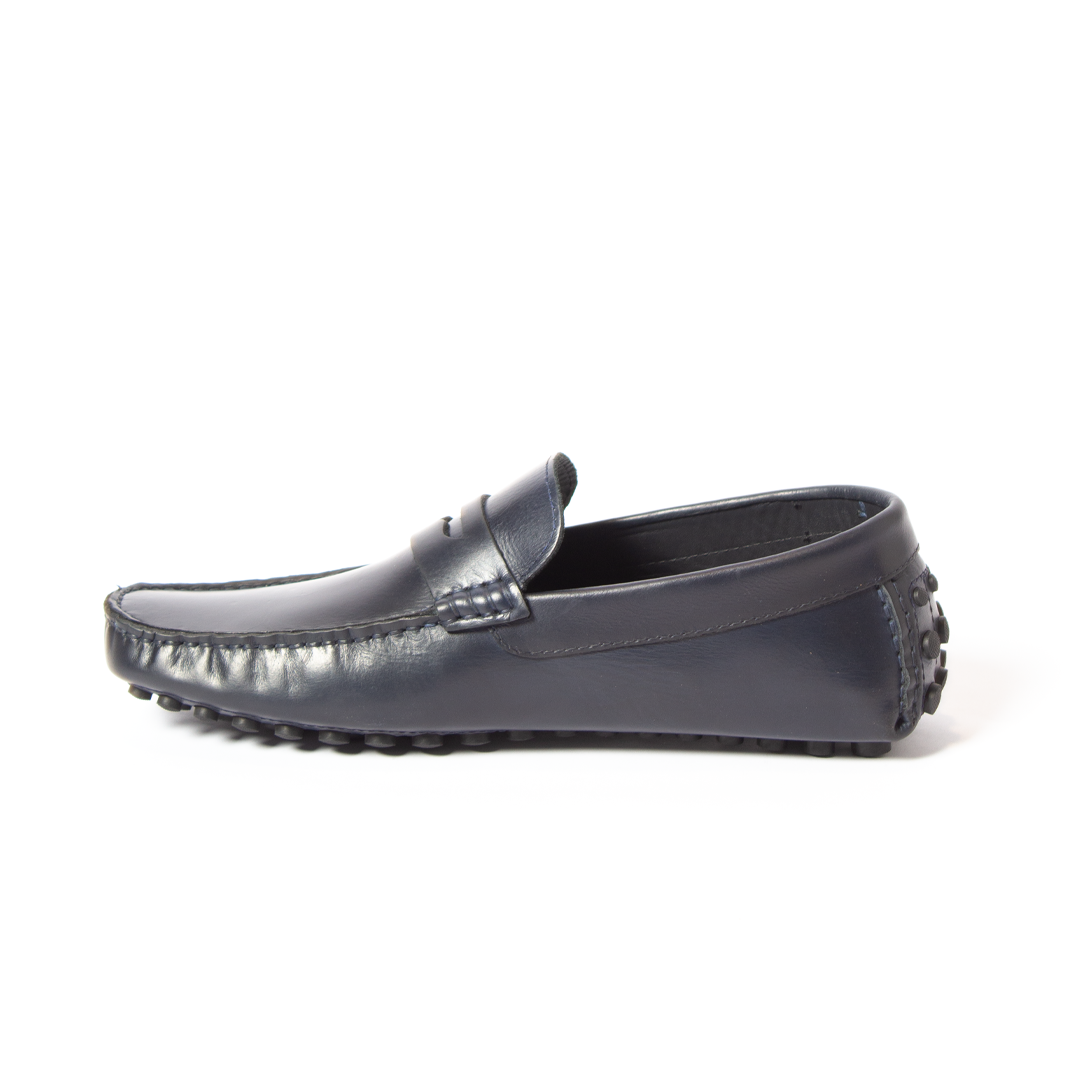 Navy Classic Moccasin