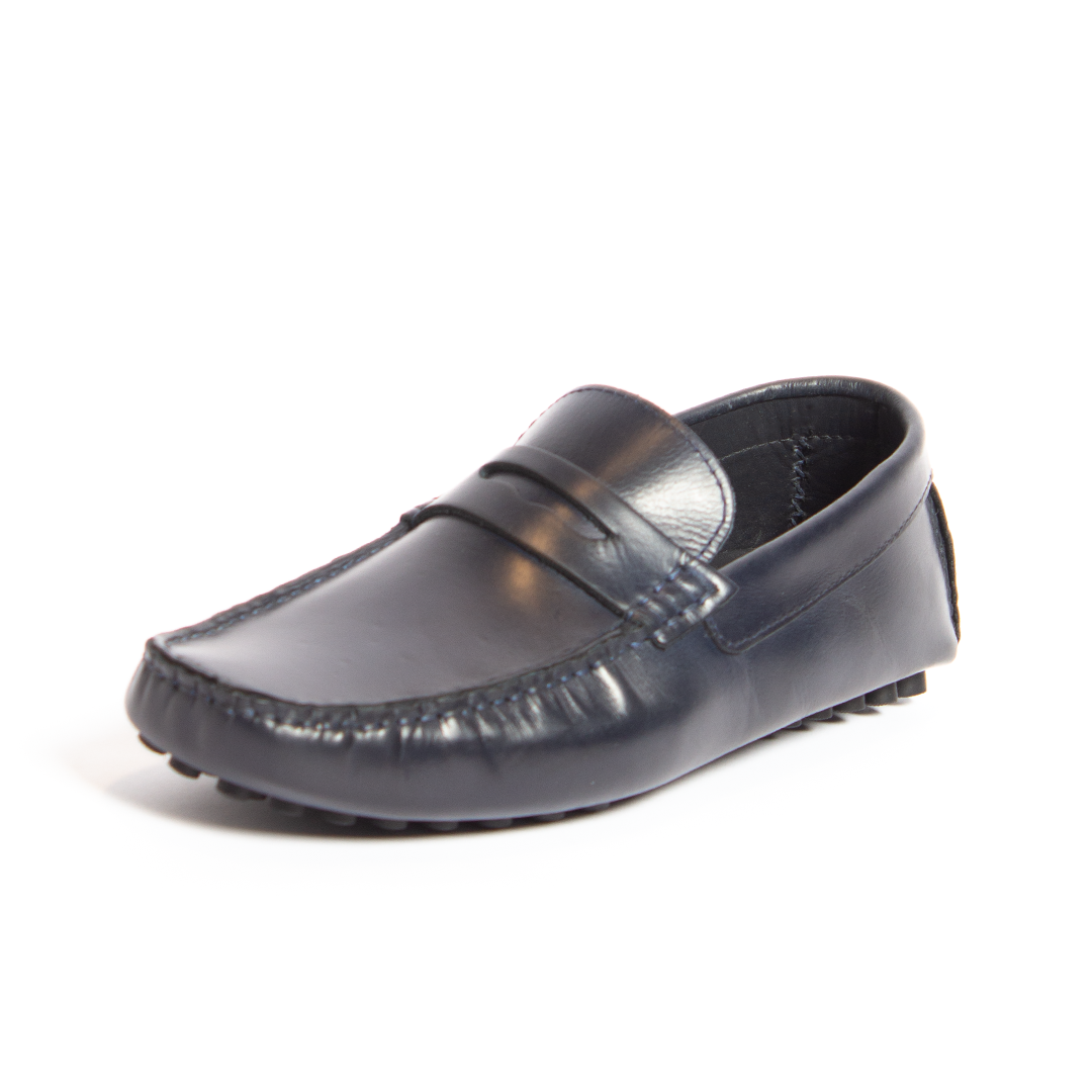 Navy Classic Moccasin