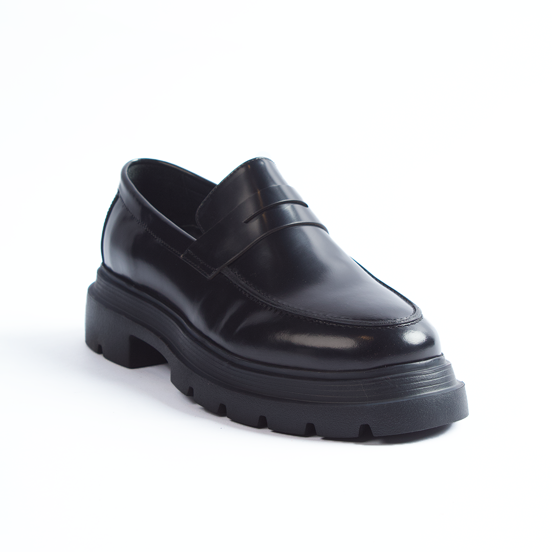 Black Platform Loafer
