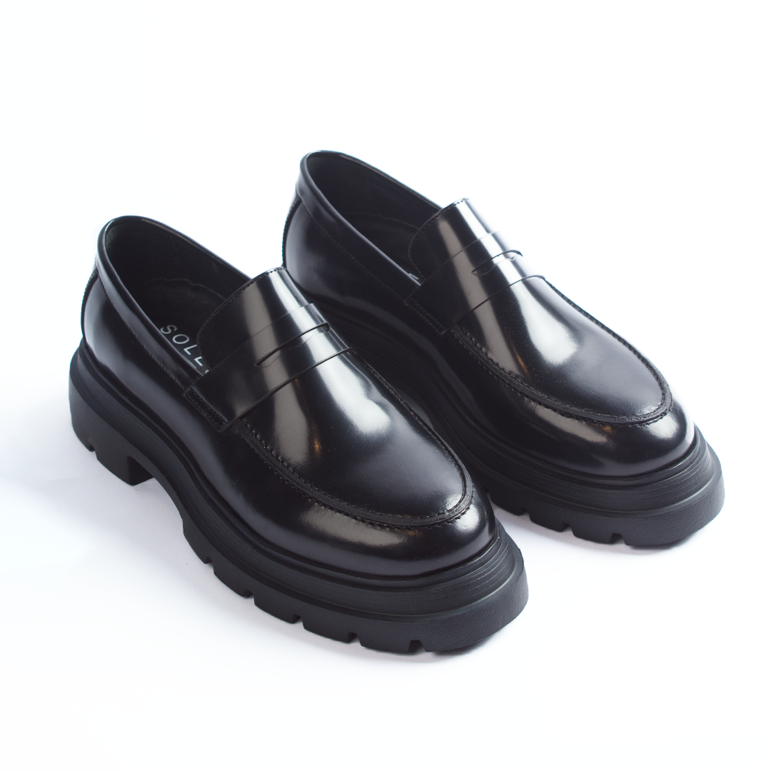 Black Platform Loafer