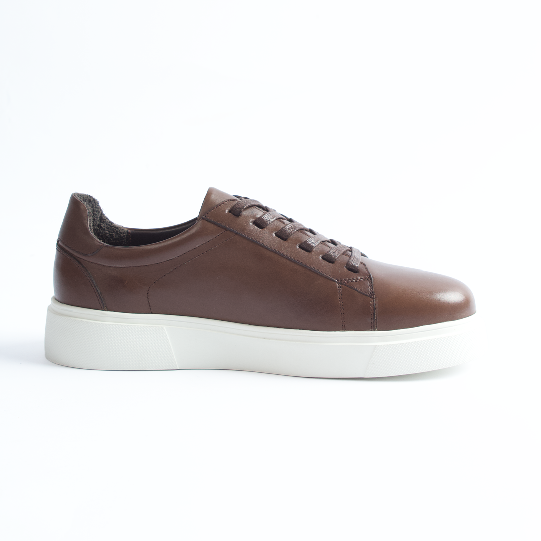 Brown Leather Sneakers