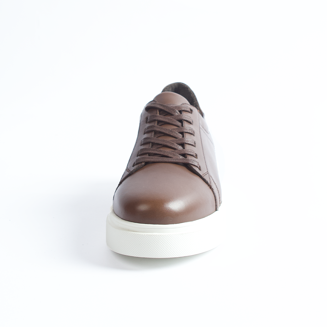 Brown Leather Sneakers
