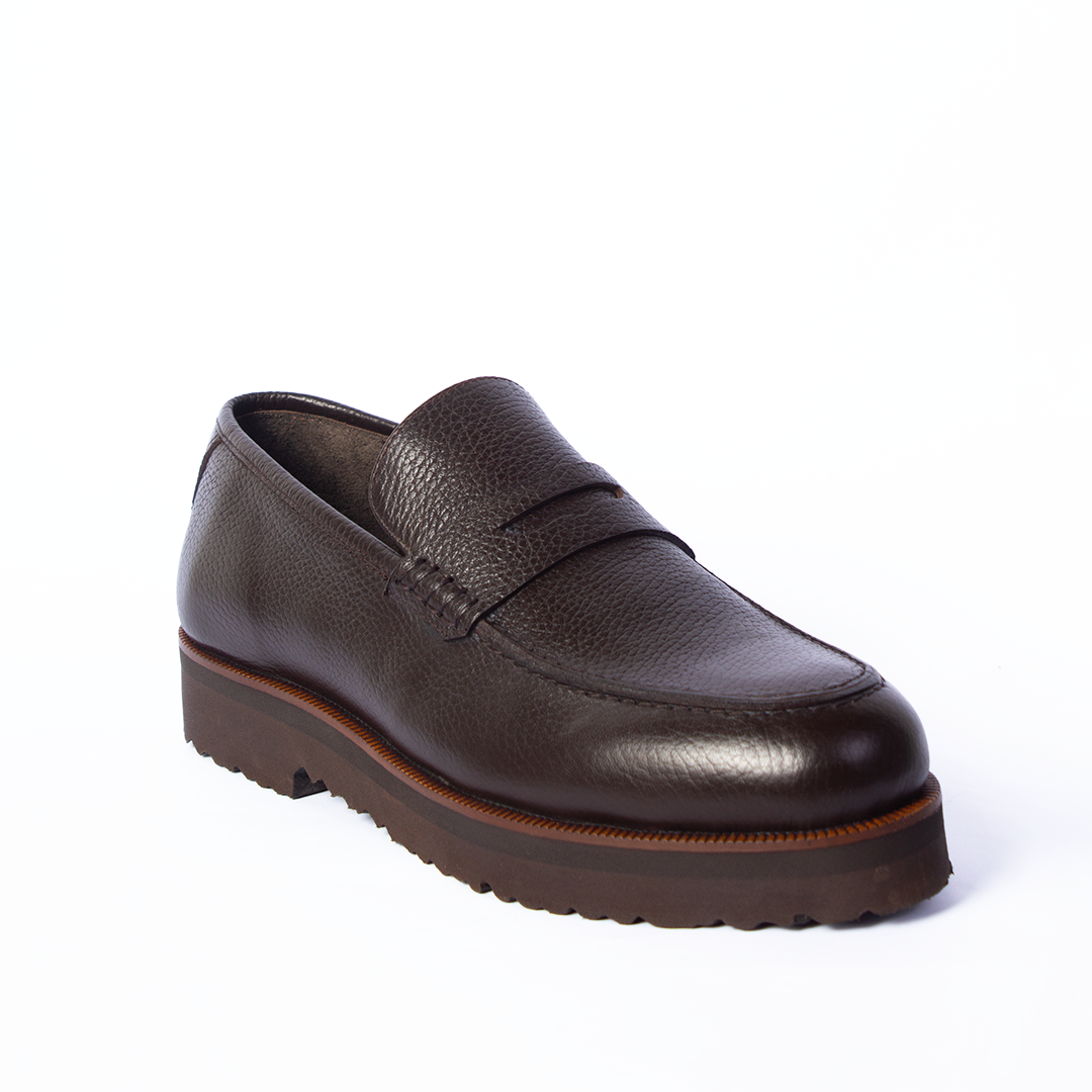 Brown Platform Loafers