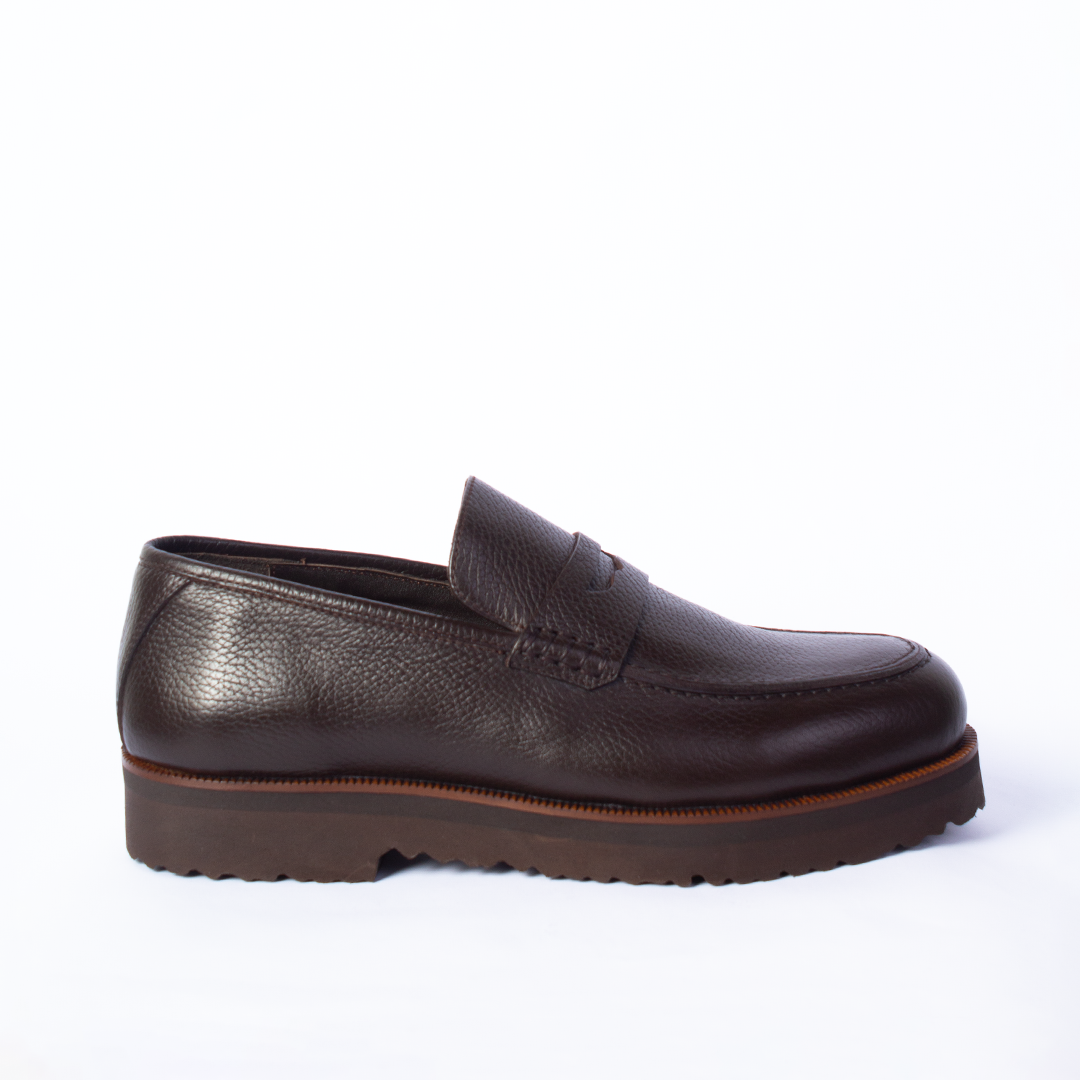 Brown Platform Loafers