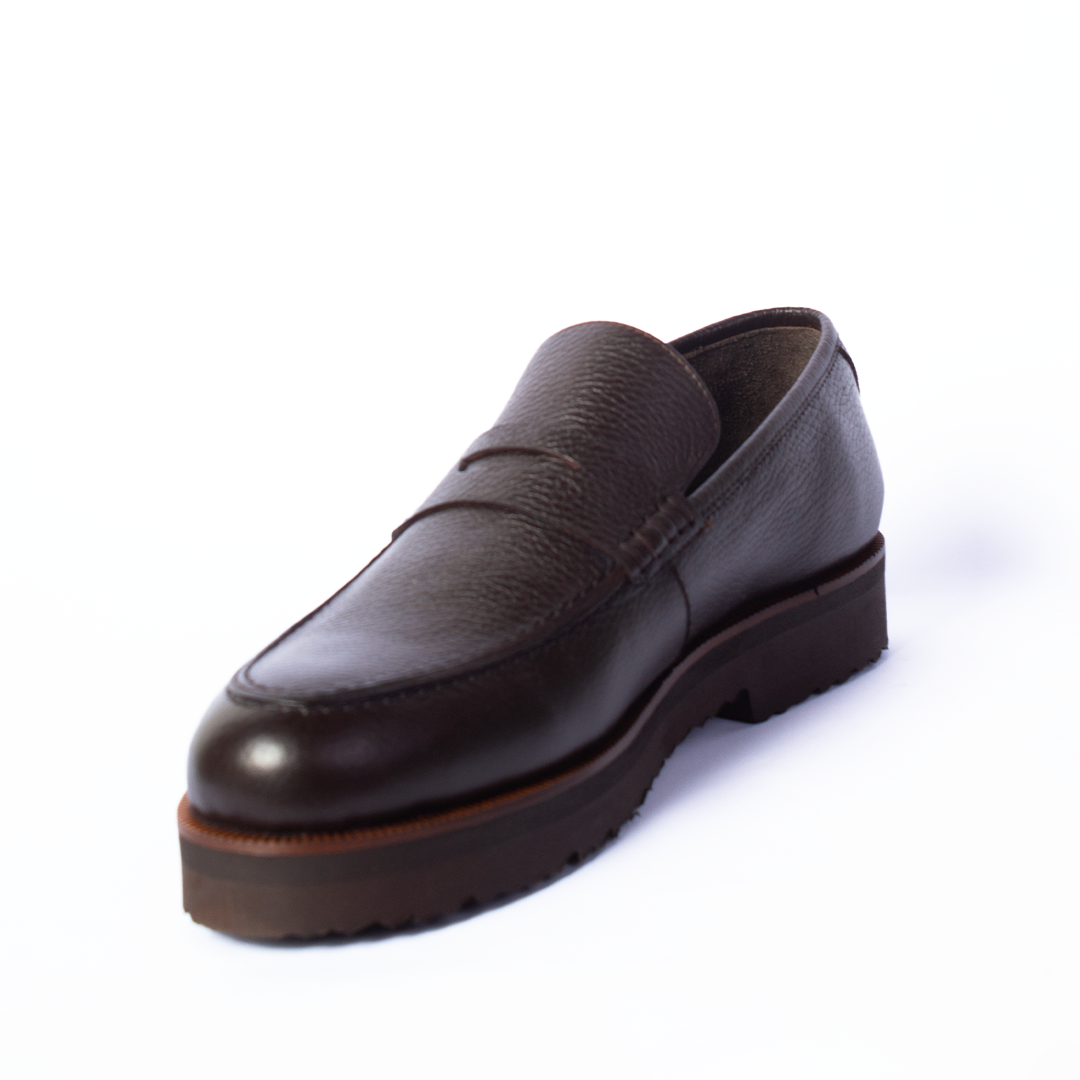 Brown Platform Loafers