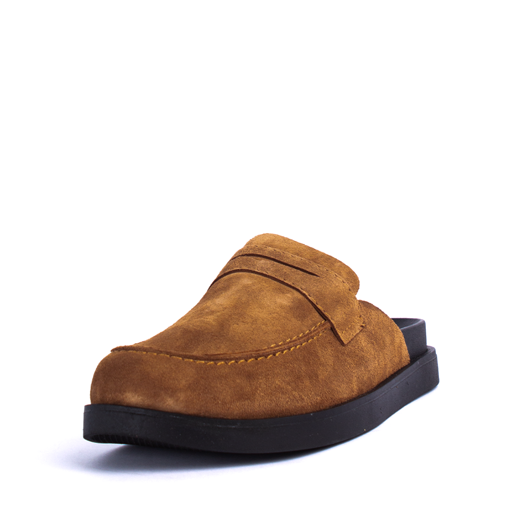 Brown Suede Clogs