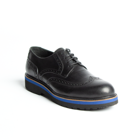 Classic Black Striped Shoes