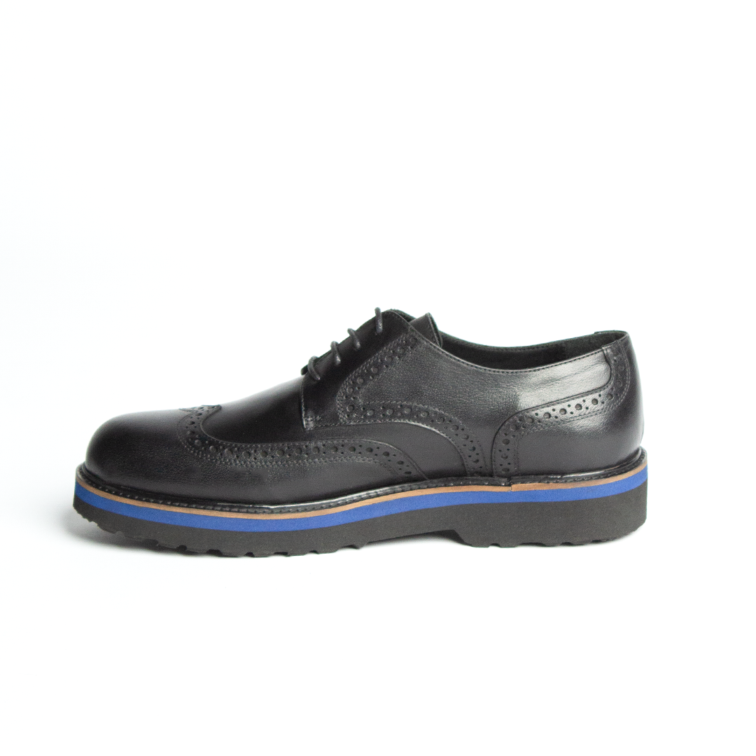 Classic Black Striped Shoes