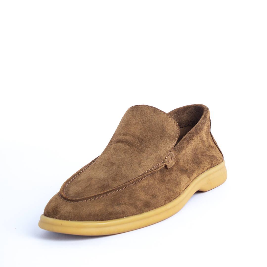 Olive Suede Loafers