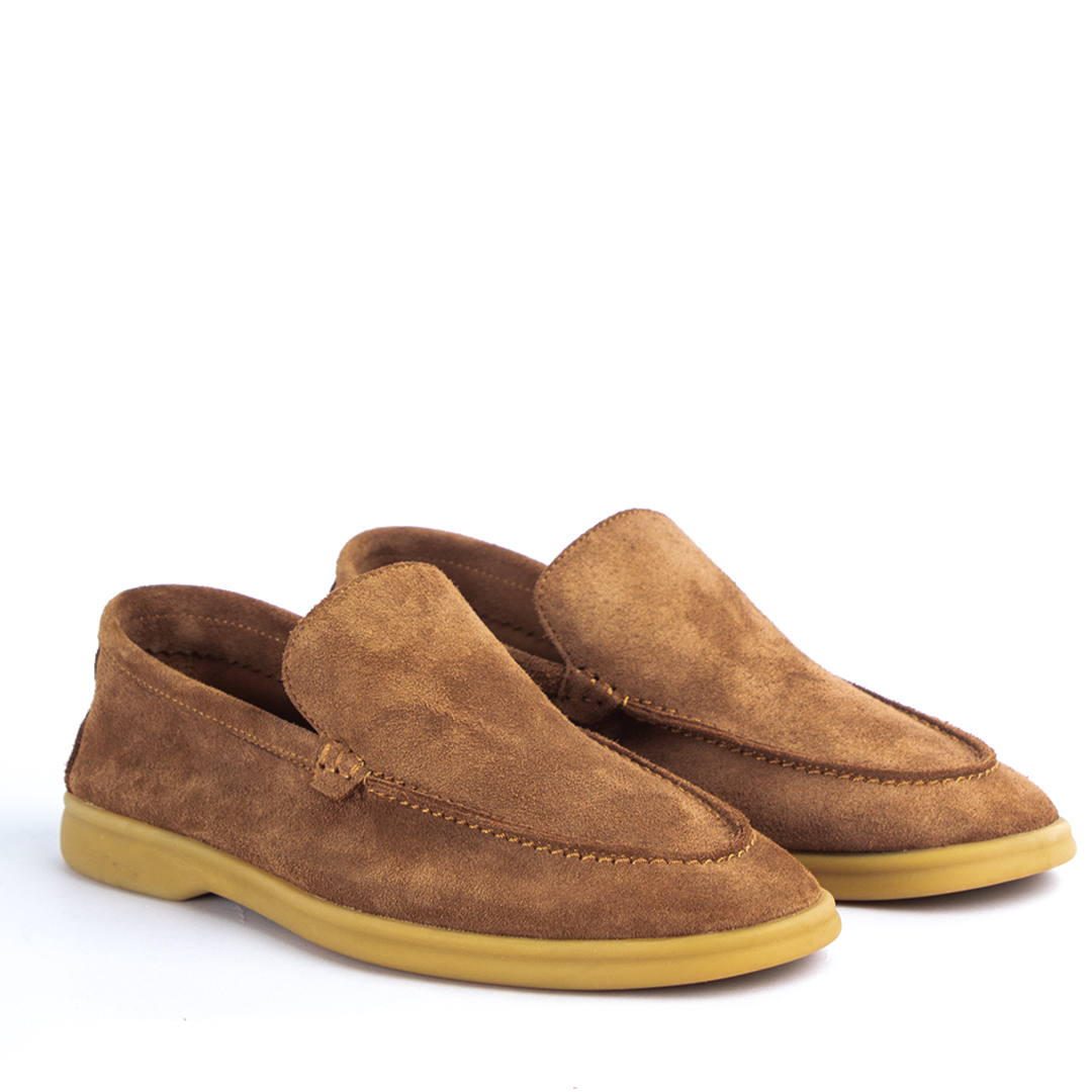 Brown Suede Loafers