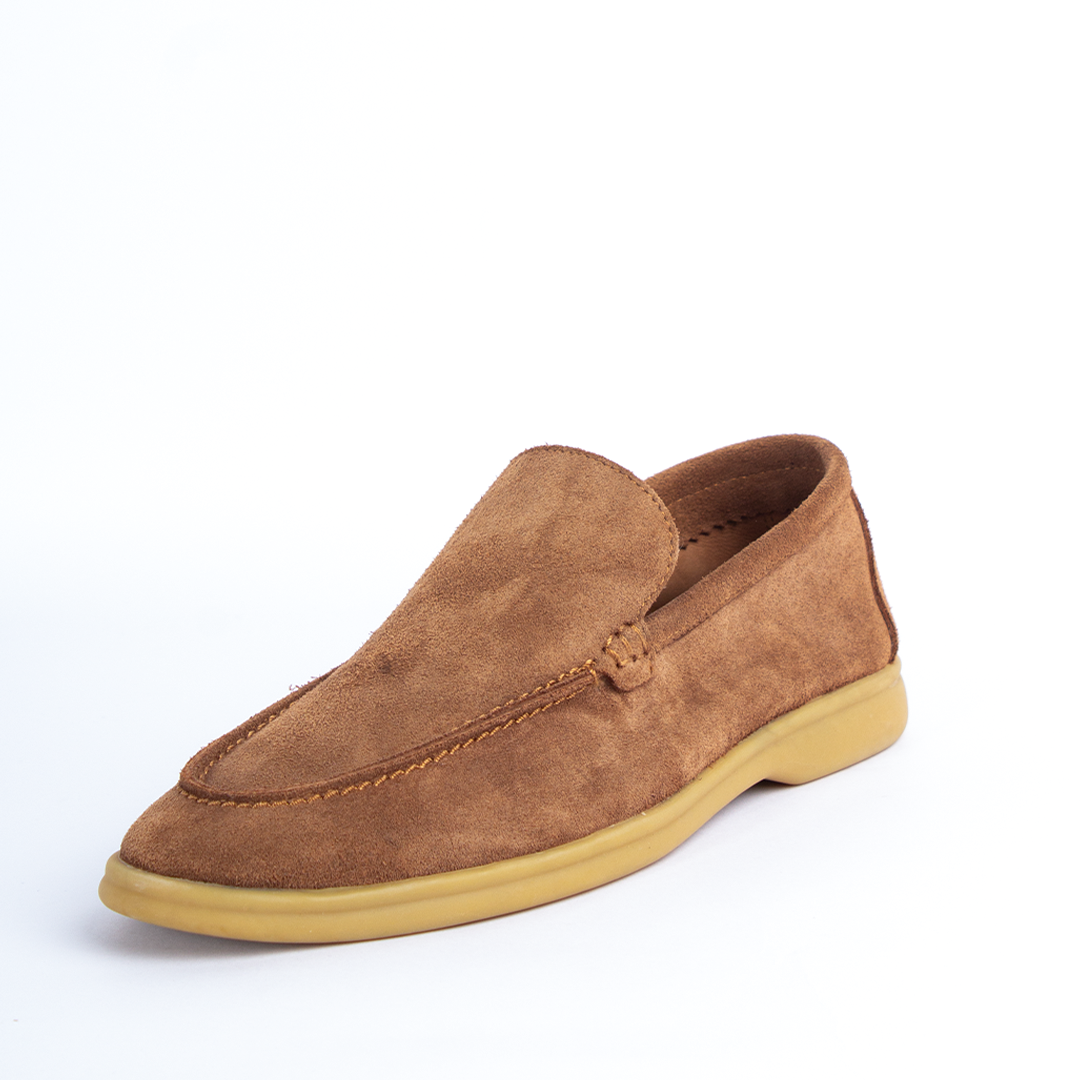 Brown Suede Loafers