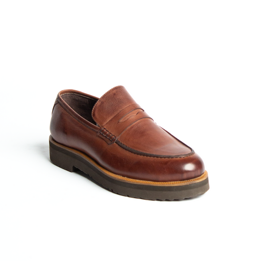 Brown Leather Loafer
