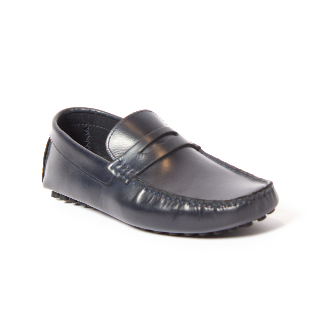 Navy Classic Moccasin