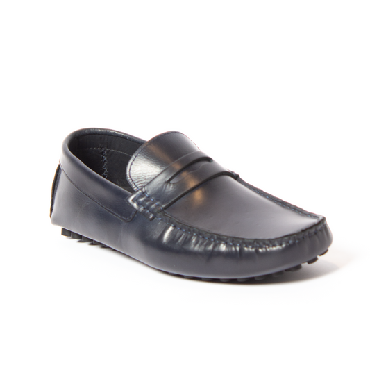 Navy Classic Moccasin