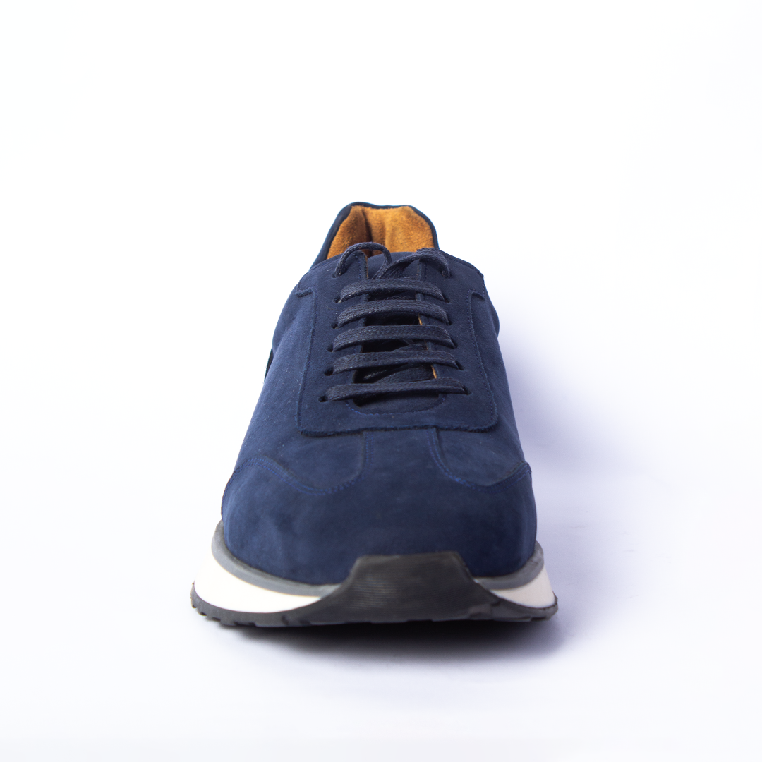 Navy Suede Sneakers