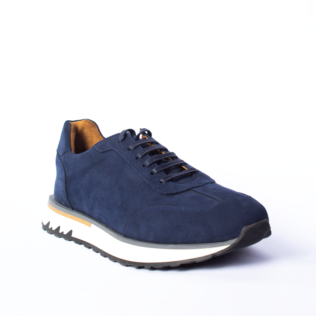 Navy Suede Sneakers