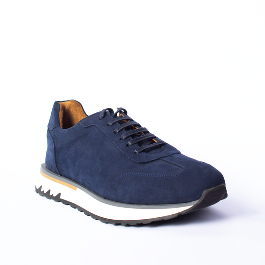 Navy Suede Sneakers