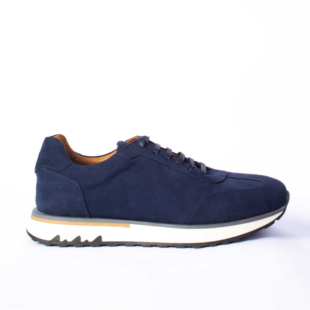 Navy Suede Sneakers