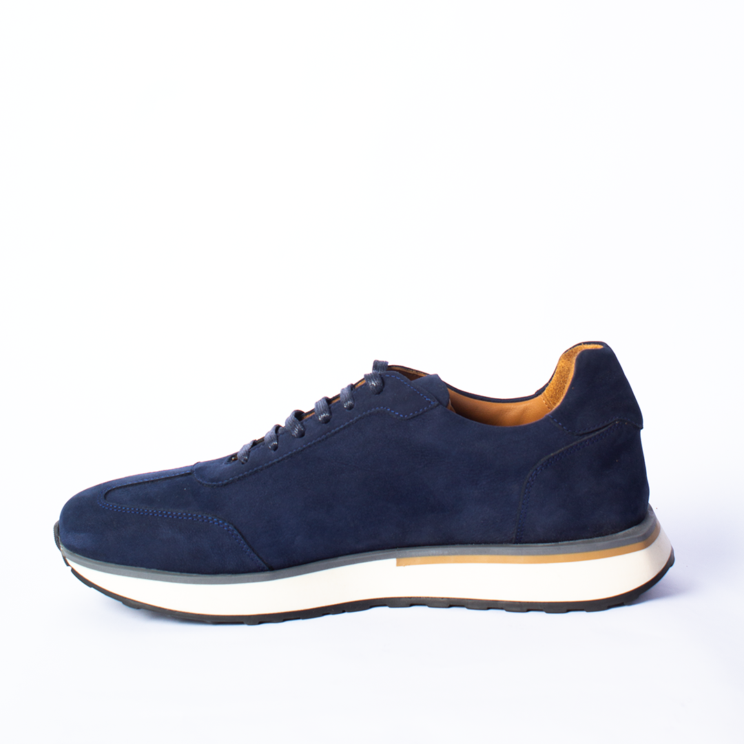 Navy Suede Sneakers