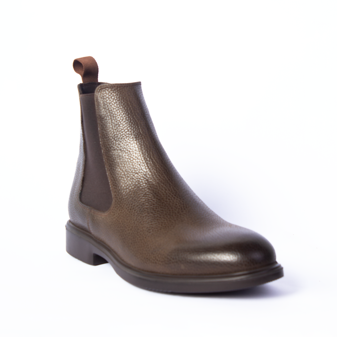 Brown Plain Chelsea Boots