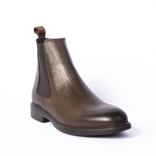 Brown Plain Chelsea Boots