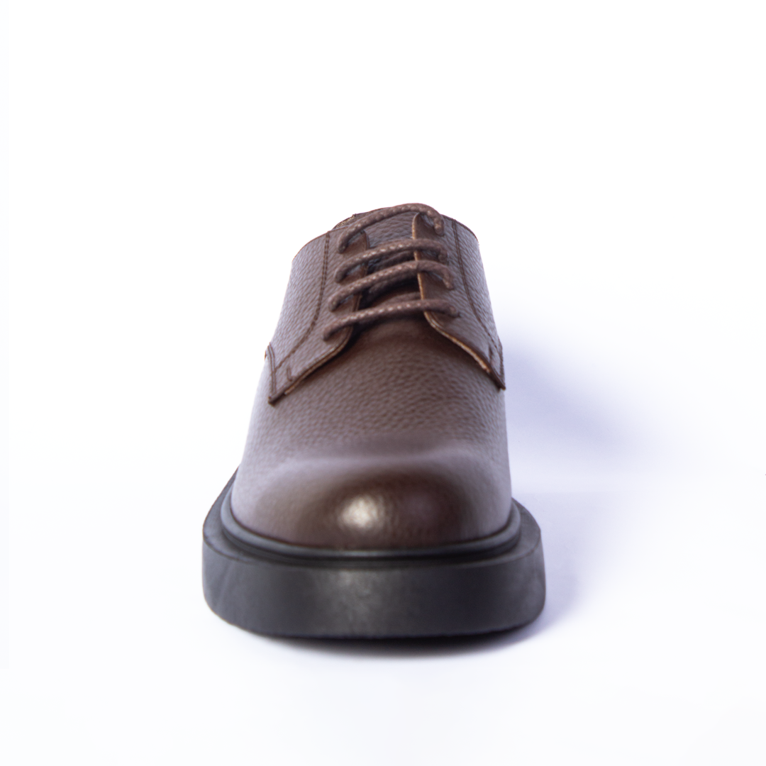 Platform Brown Derby Shoes