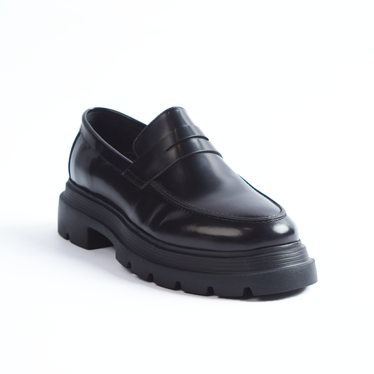 Black Platform Loafer