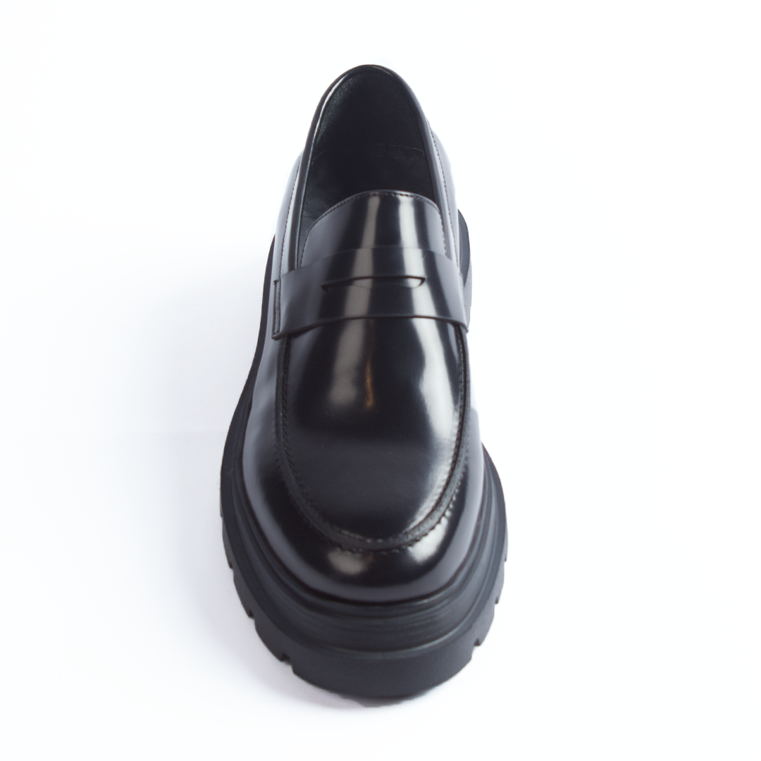 Black Platform Loafer